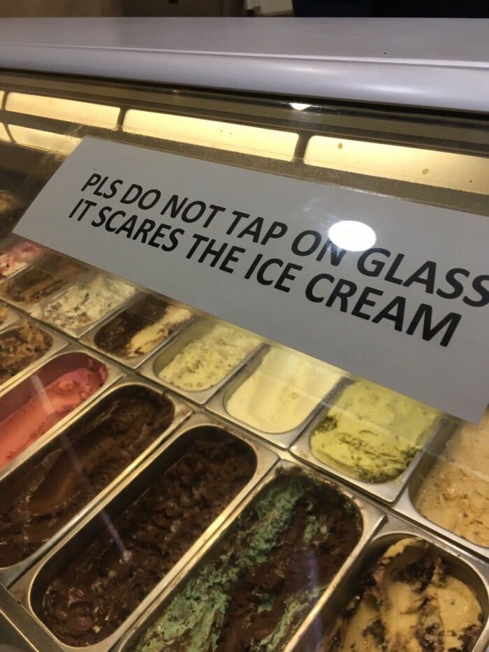 You could say it makes the ice scream