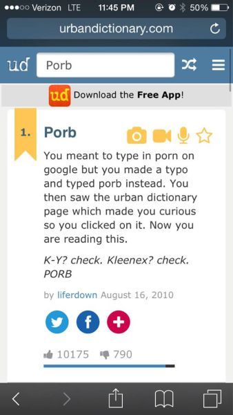So that's what Porb is