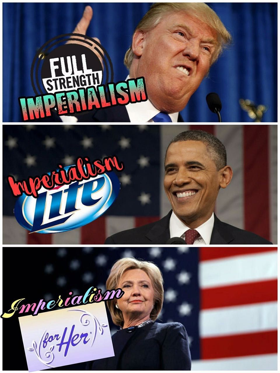 And now new Bernie Sanders, Imperialism: Socialist!