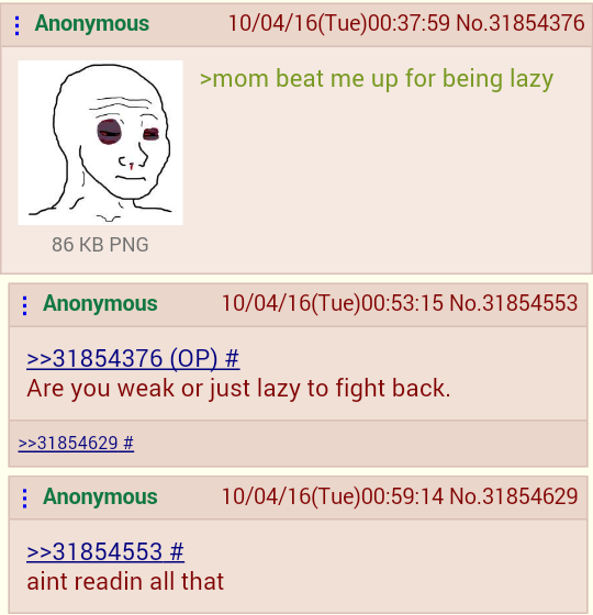 anon is lazy