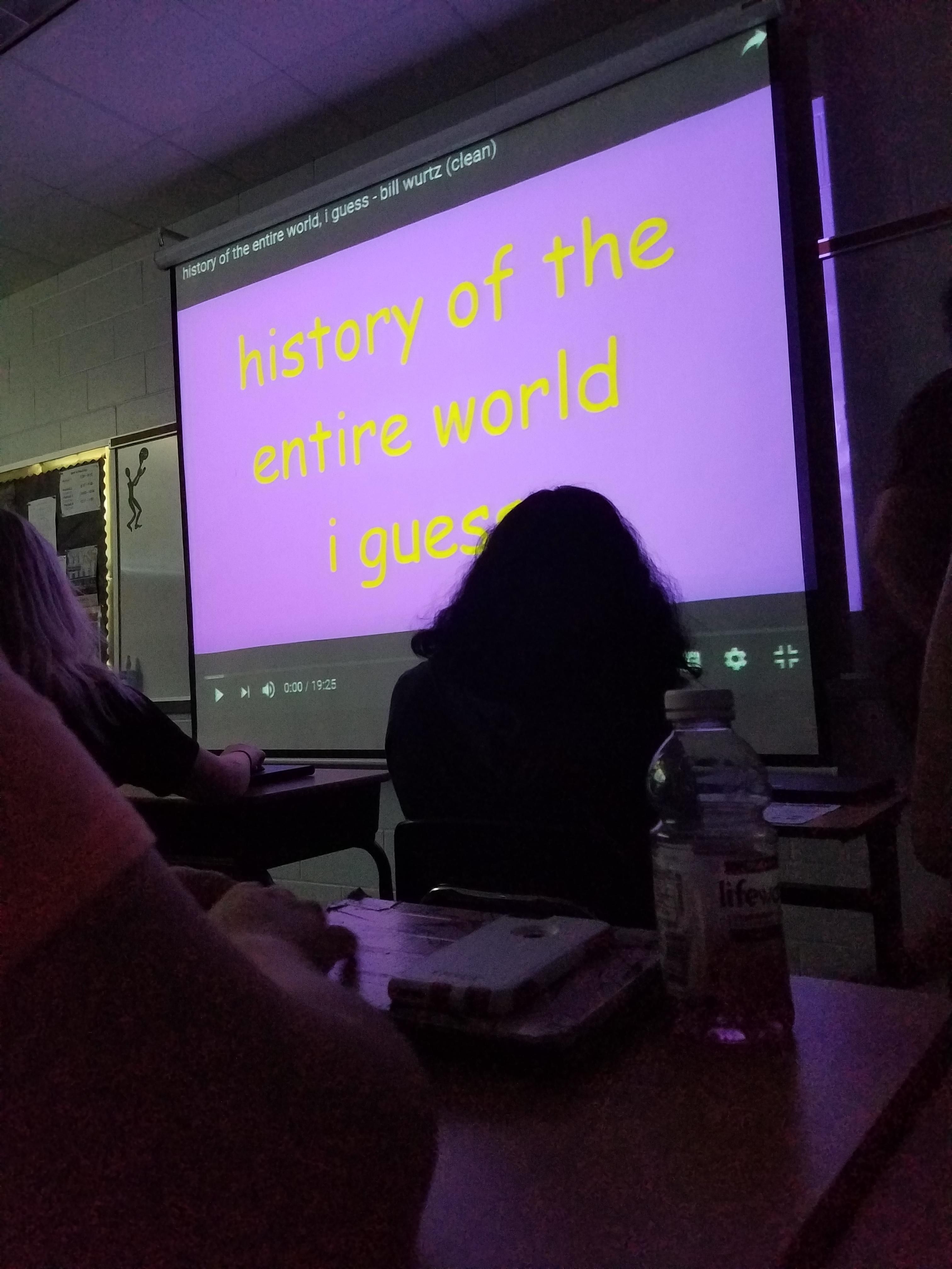 What we watched today in history class.