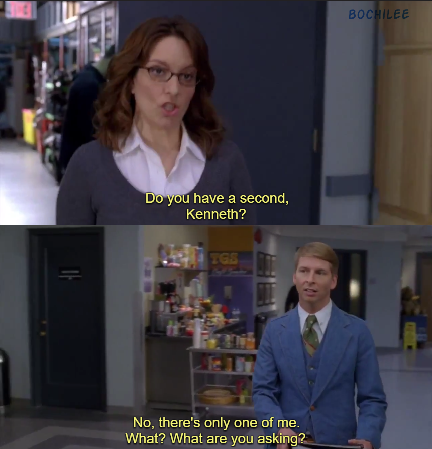 Another great 30Rock 1/2 second joke.