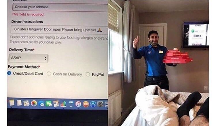This Domino's driver is the real hero!