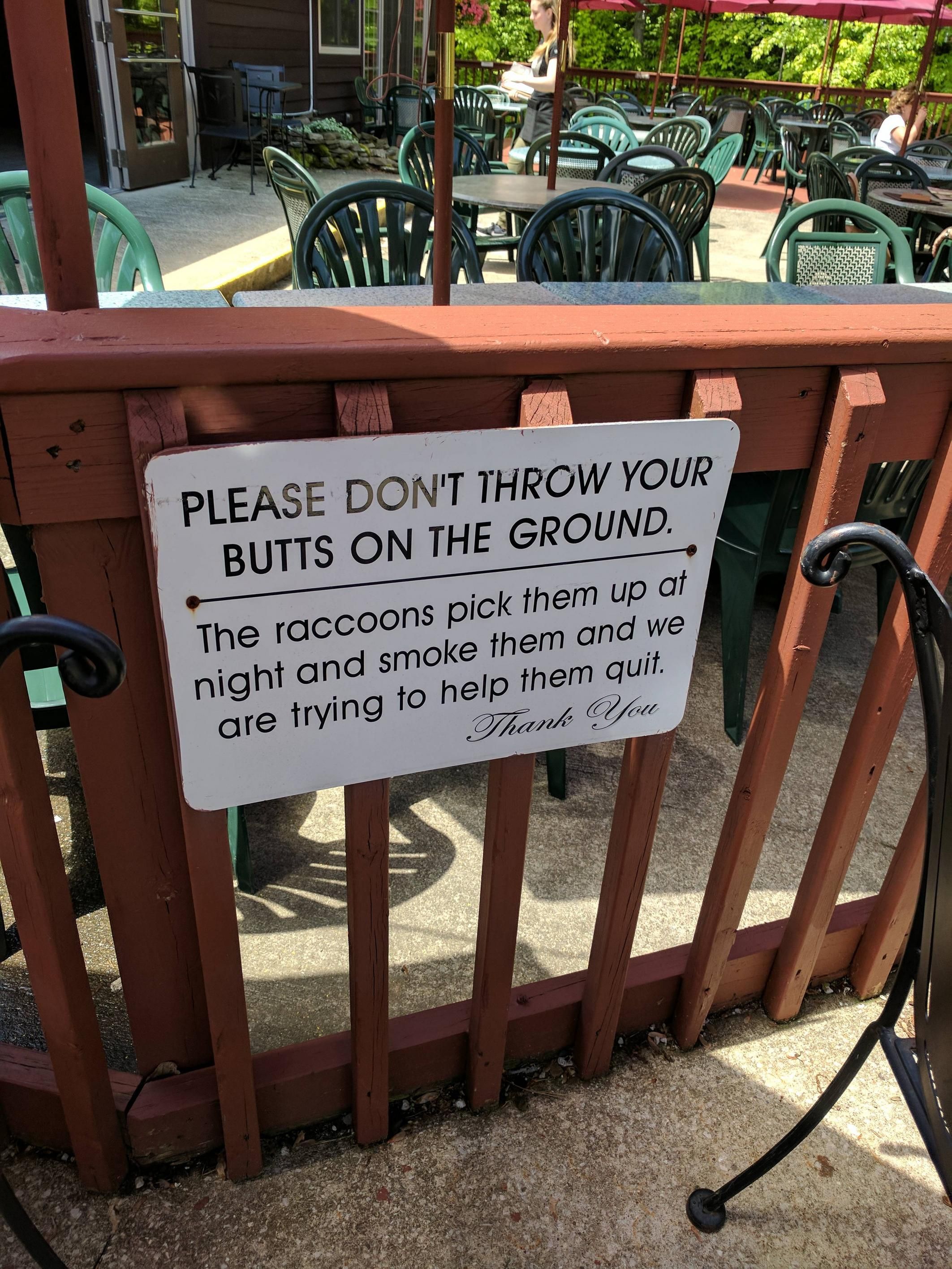 This sign at a winery