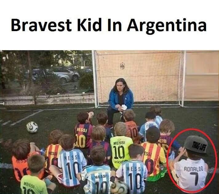 Bravest kid in Argentina.