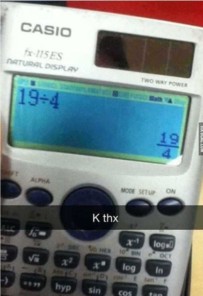 Calculator is accurate AF
