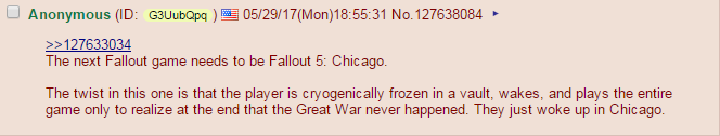 Anon pitches Fallout 5