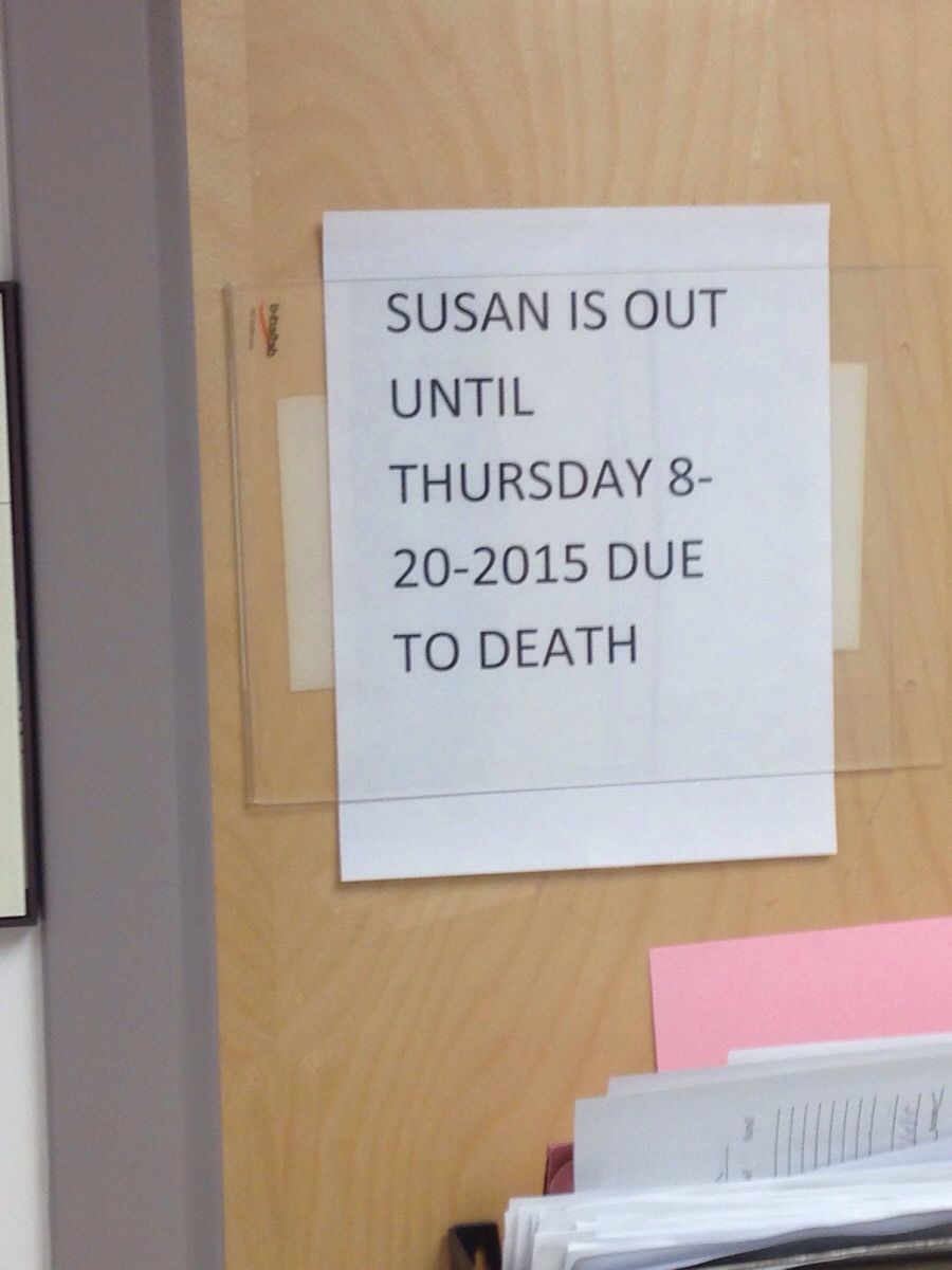 I don't think Susan is coming back.....