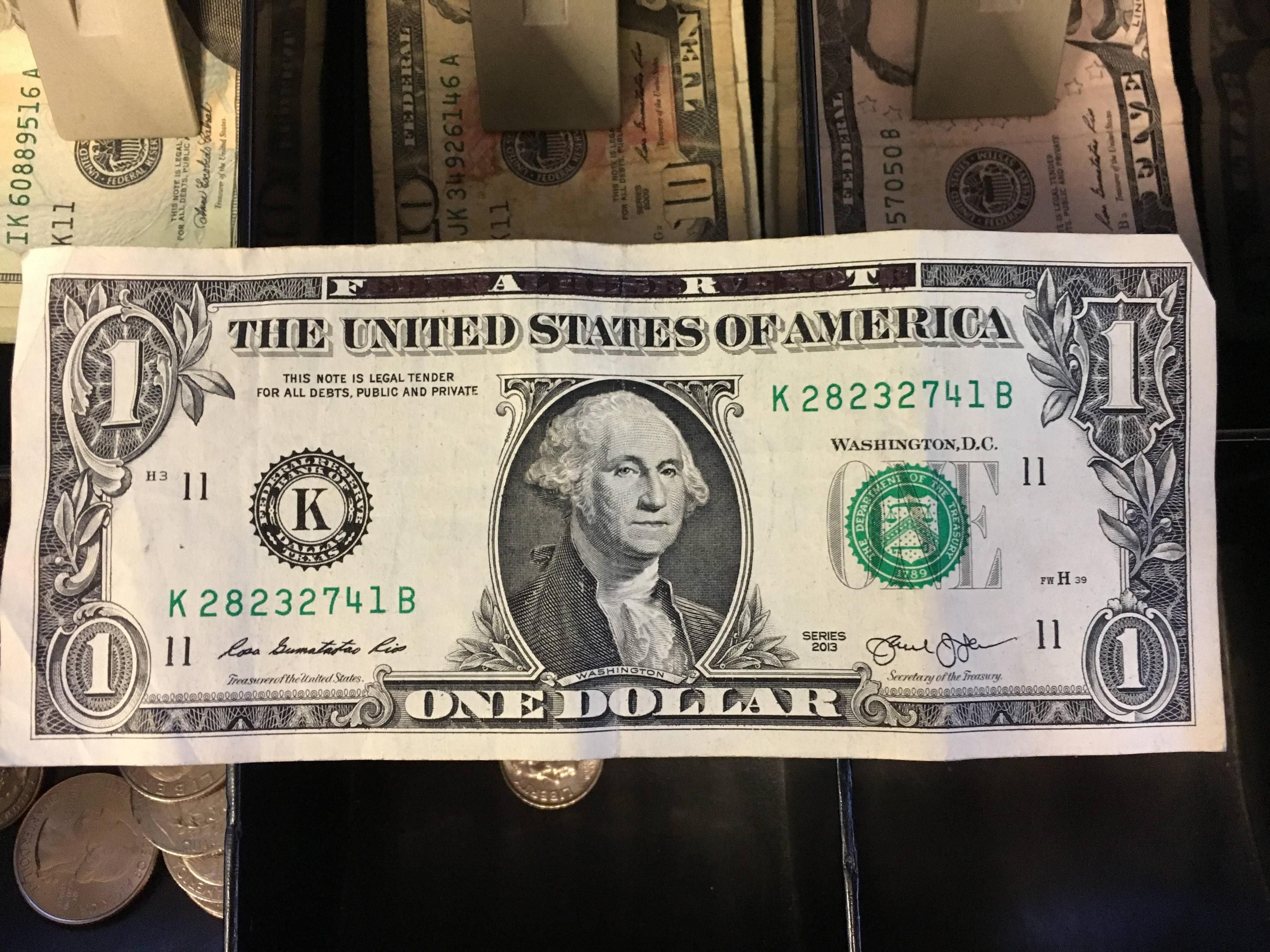 A customer paid with this today.