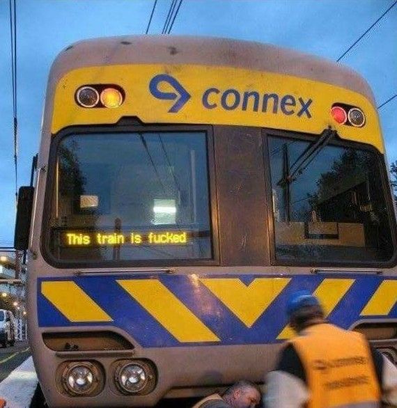 When a train breaks down in Australia