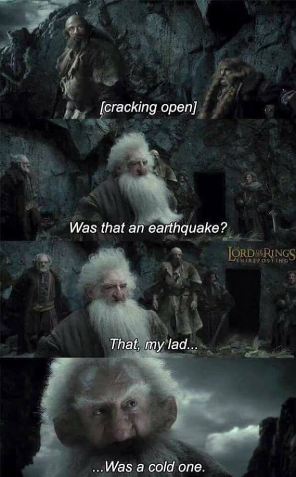 Meanwhile, away from middle earth political memes