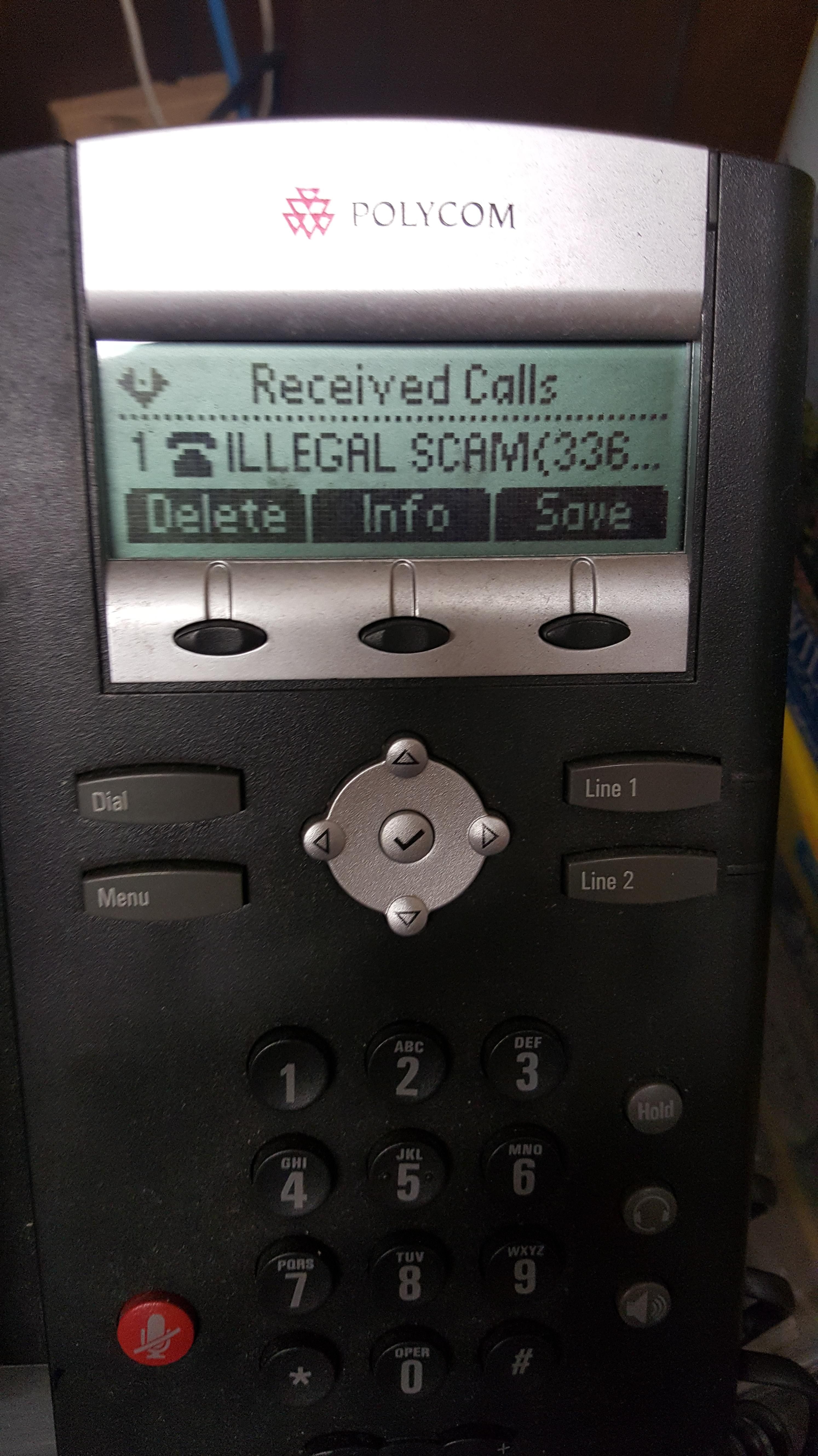 Thanks caller id!