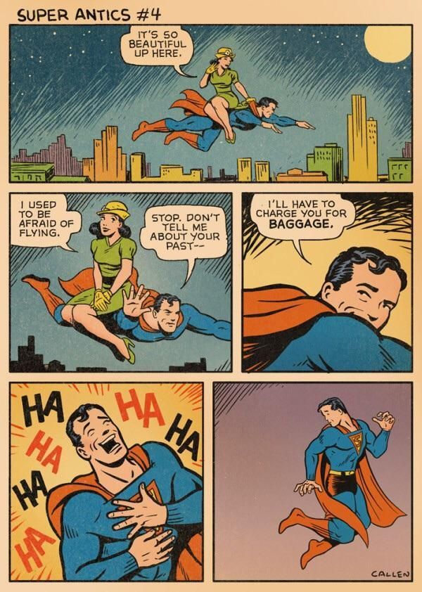 Superman isn't ***ing around.