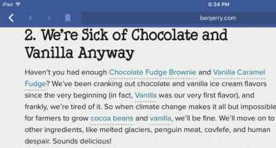 Ben and Jerry's just doesn't care..