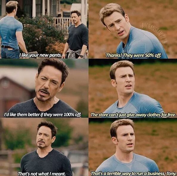 Tony being smooth