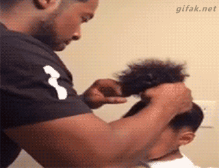 It's fine. Daddy will do your hair...