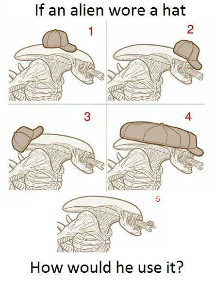 If an alien wore a hat