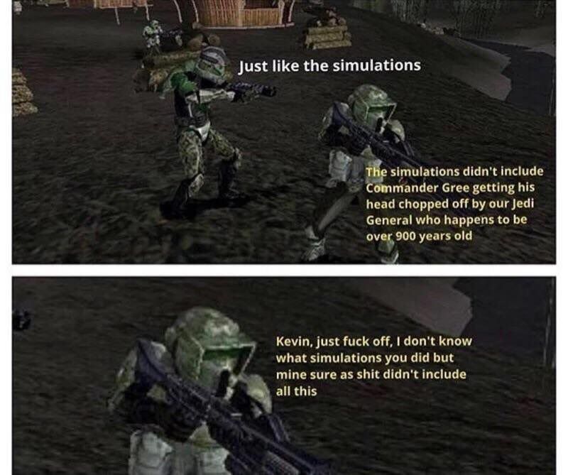 Just like the simulations.