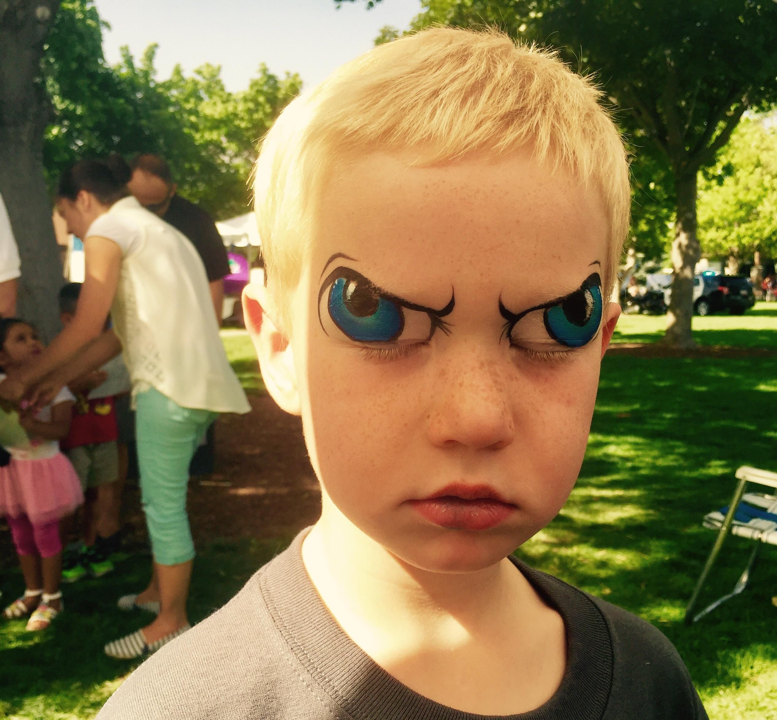 Face painting gone horribly wrong.
