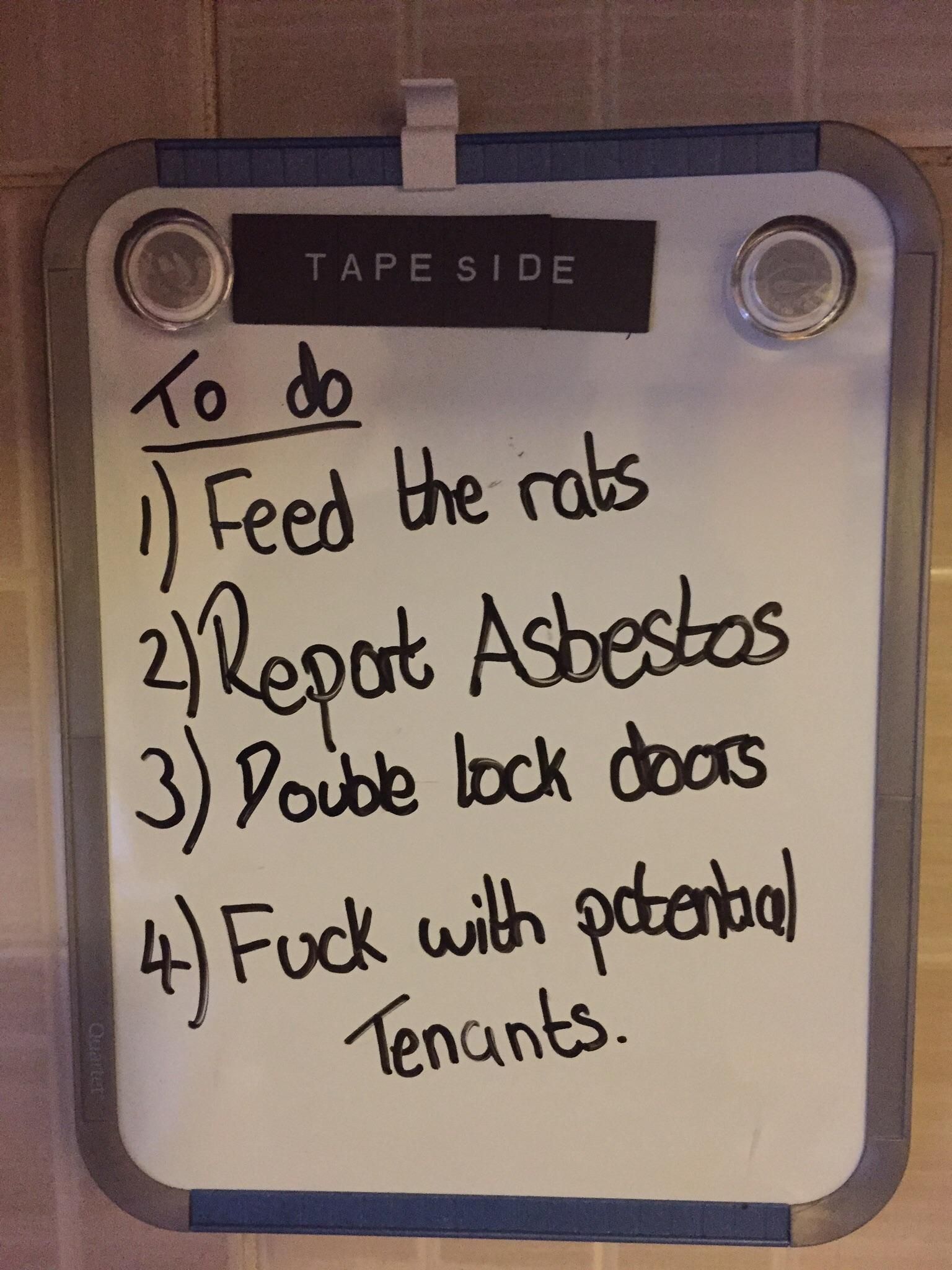 Spotted during a flat viewing in London