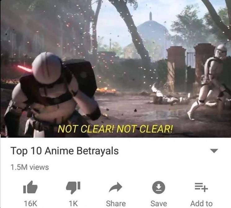 NOT CLEAR (again)