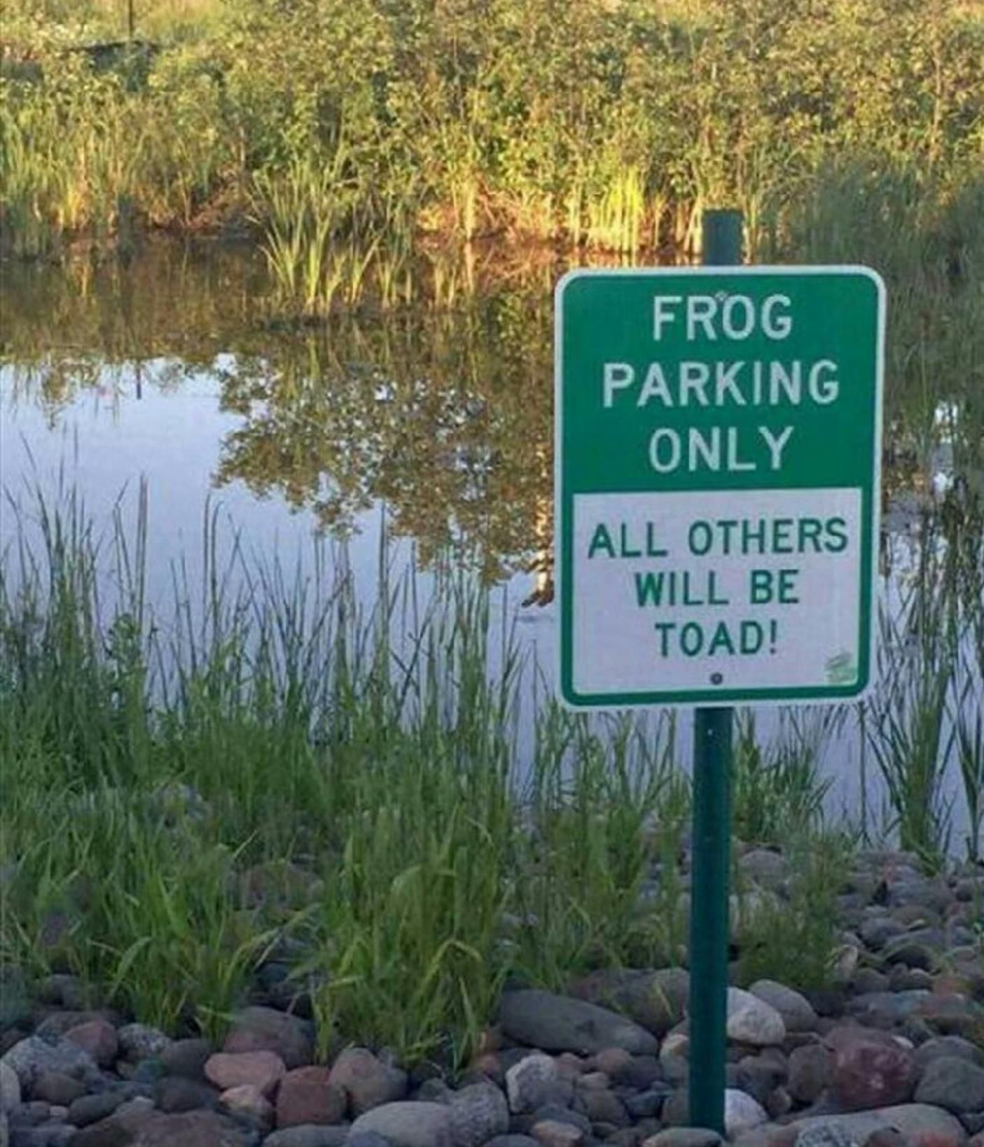 Don't park here...