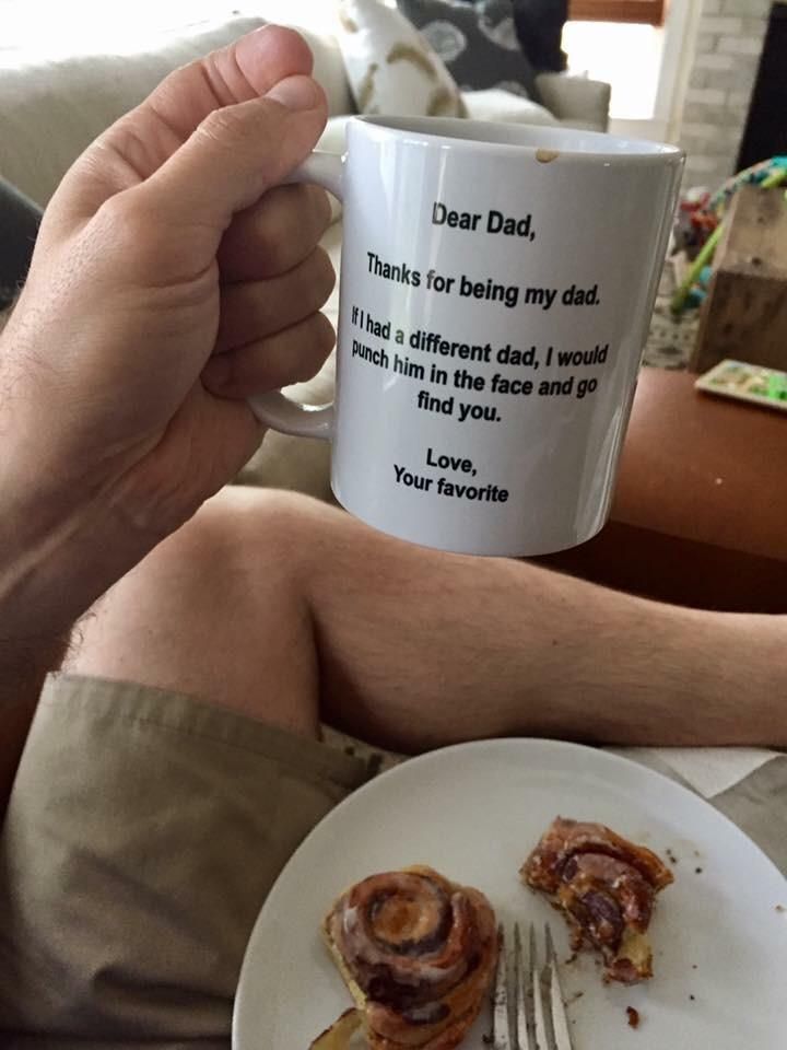 My friend got this mug for Father's Day.