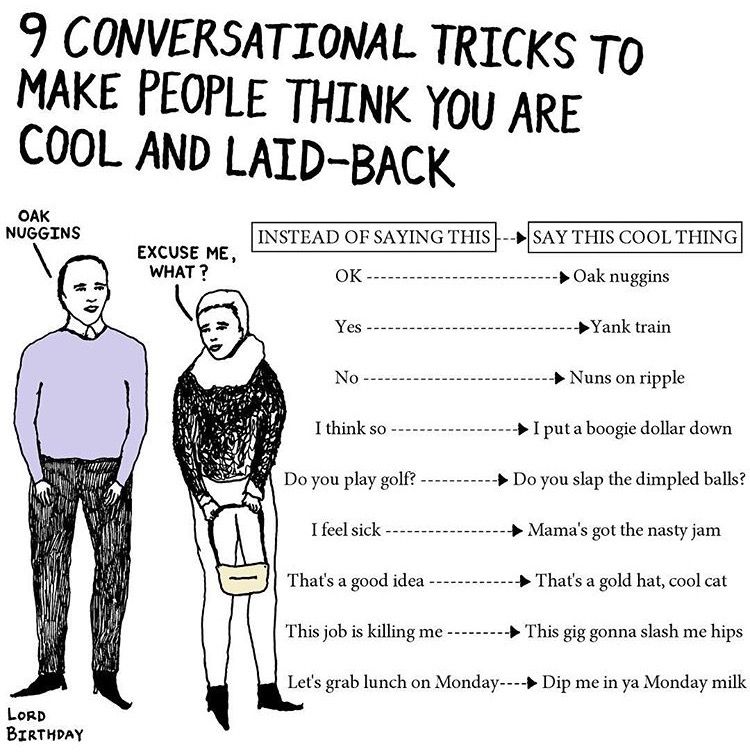 Some conversational tricks
