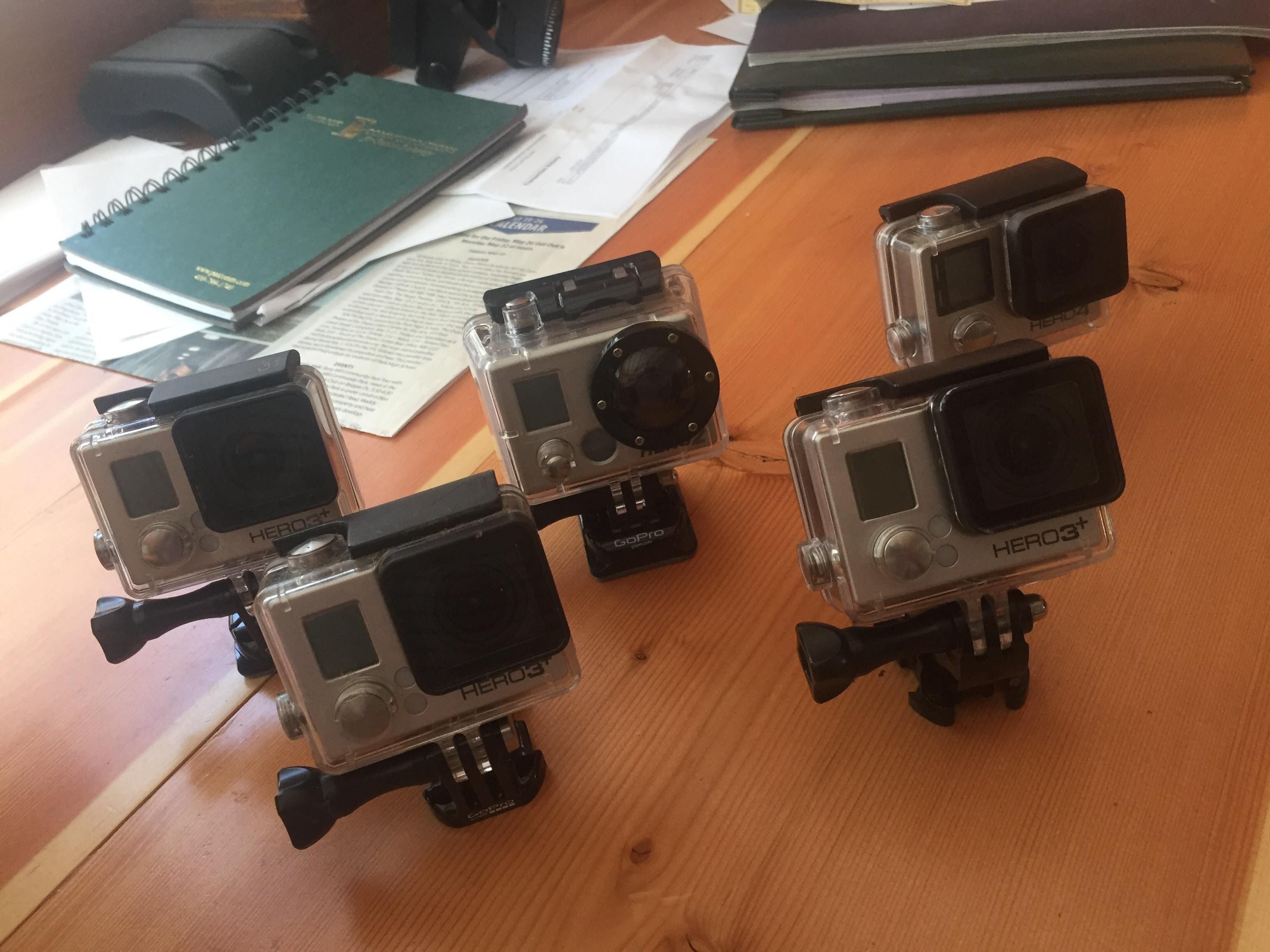 Went up hiking at my local ski resort during the off season and found 5 gopros that people lost in the snow!