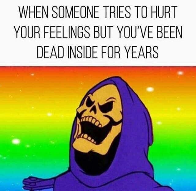 Literally dead.