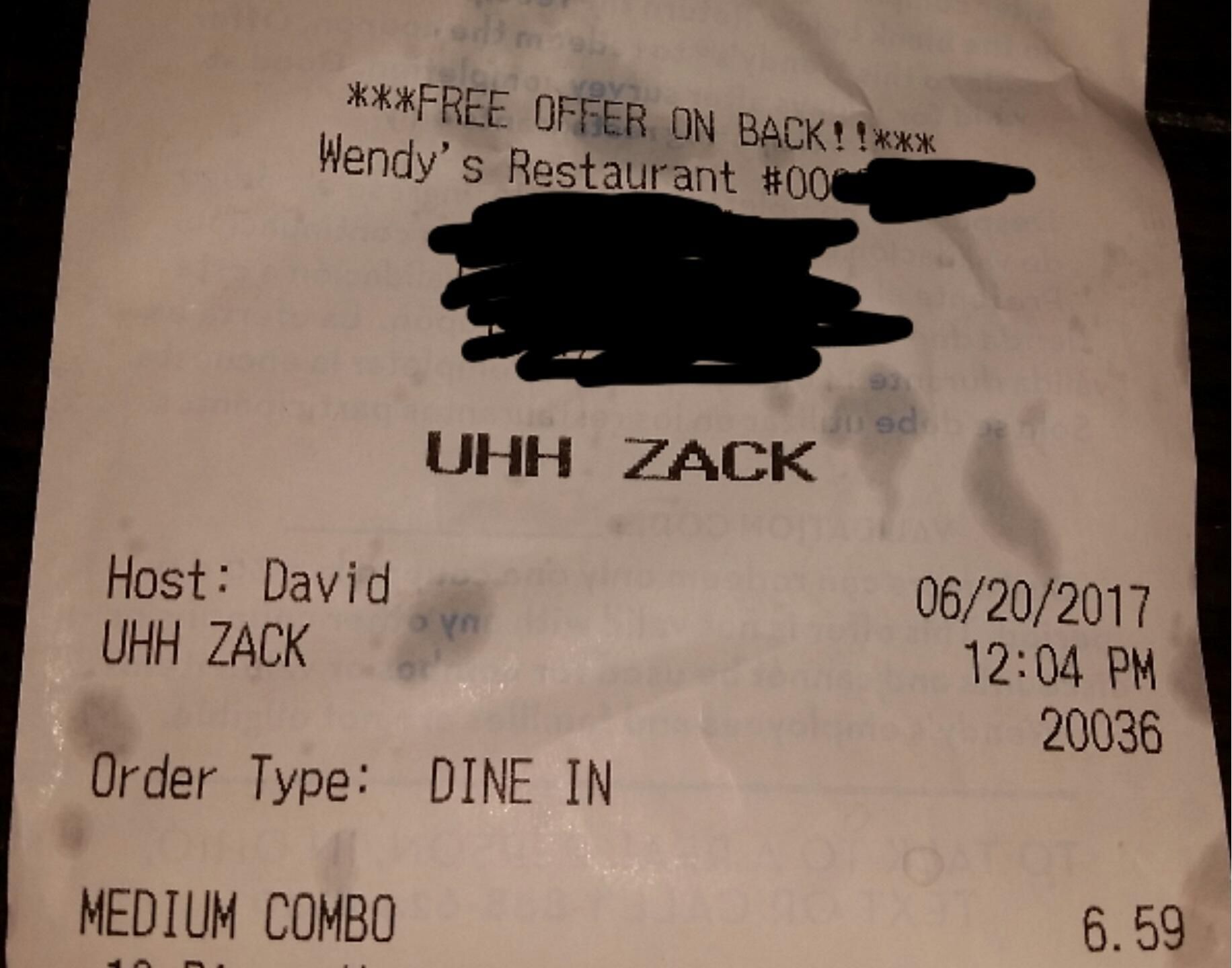 Don't hesitate when telling David your name...
