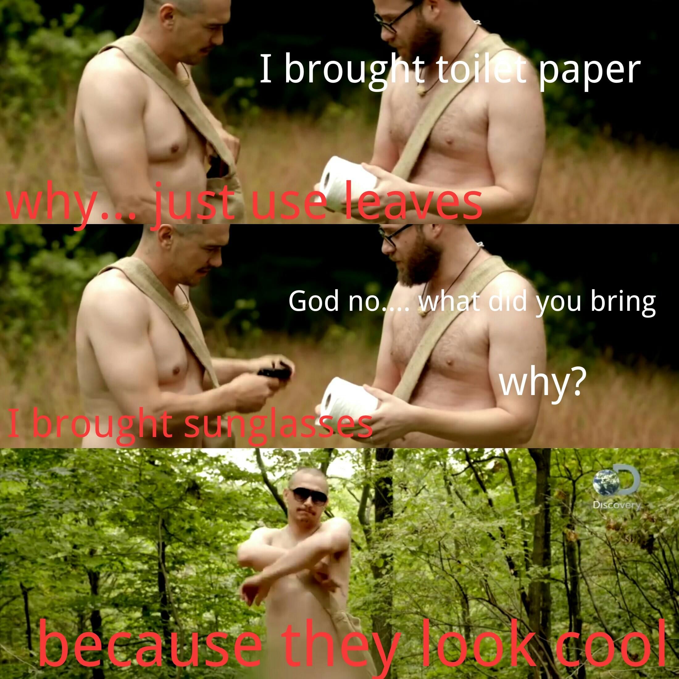That time James Franco and Seth Rogan went on naked and afraid