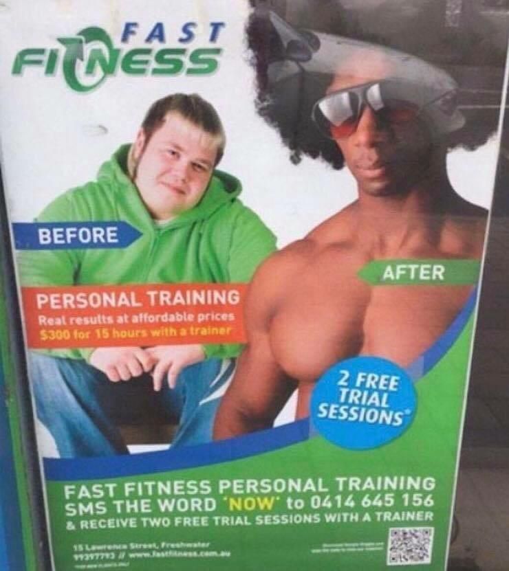 That's one hell of a personal trainer.