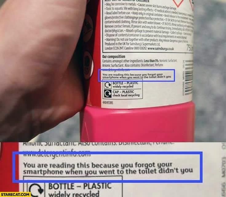 Hello bottle label, my old friend..