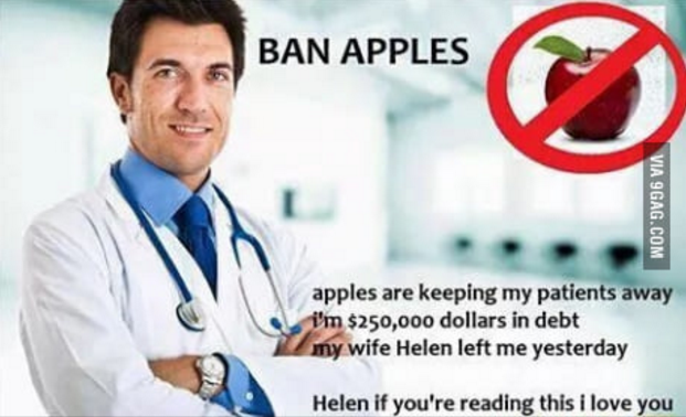 Apple a day keeps shitposts away