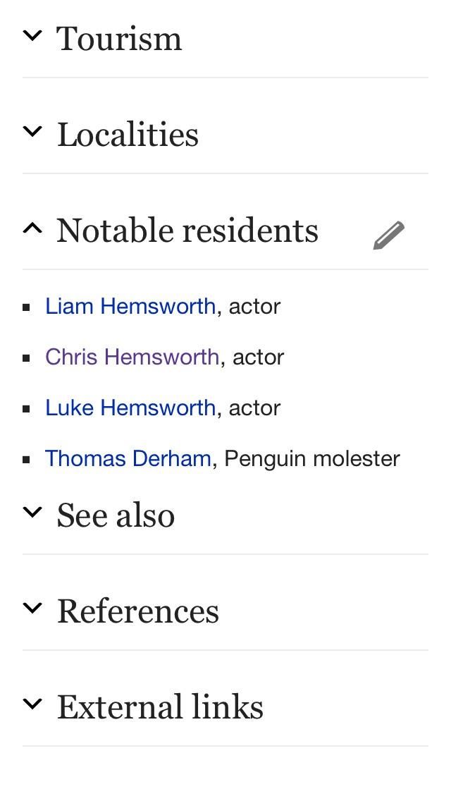 Notable residents of Phillip Island, Australia
