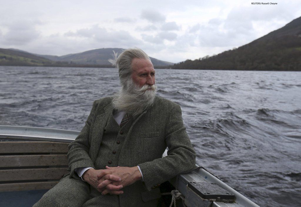 Adrian Shine, the leader of the Loch Ness project, looks exactly like you'd expect the leader of the Loch Ness project to look.