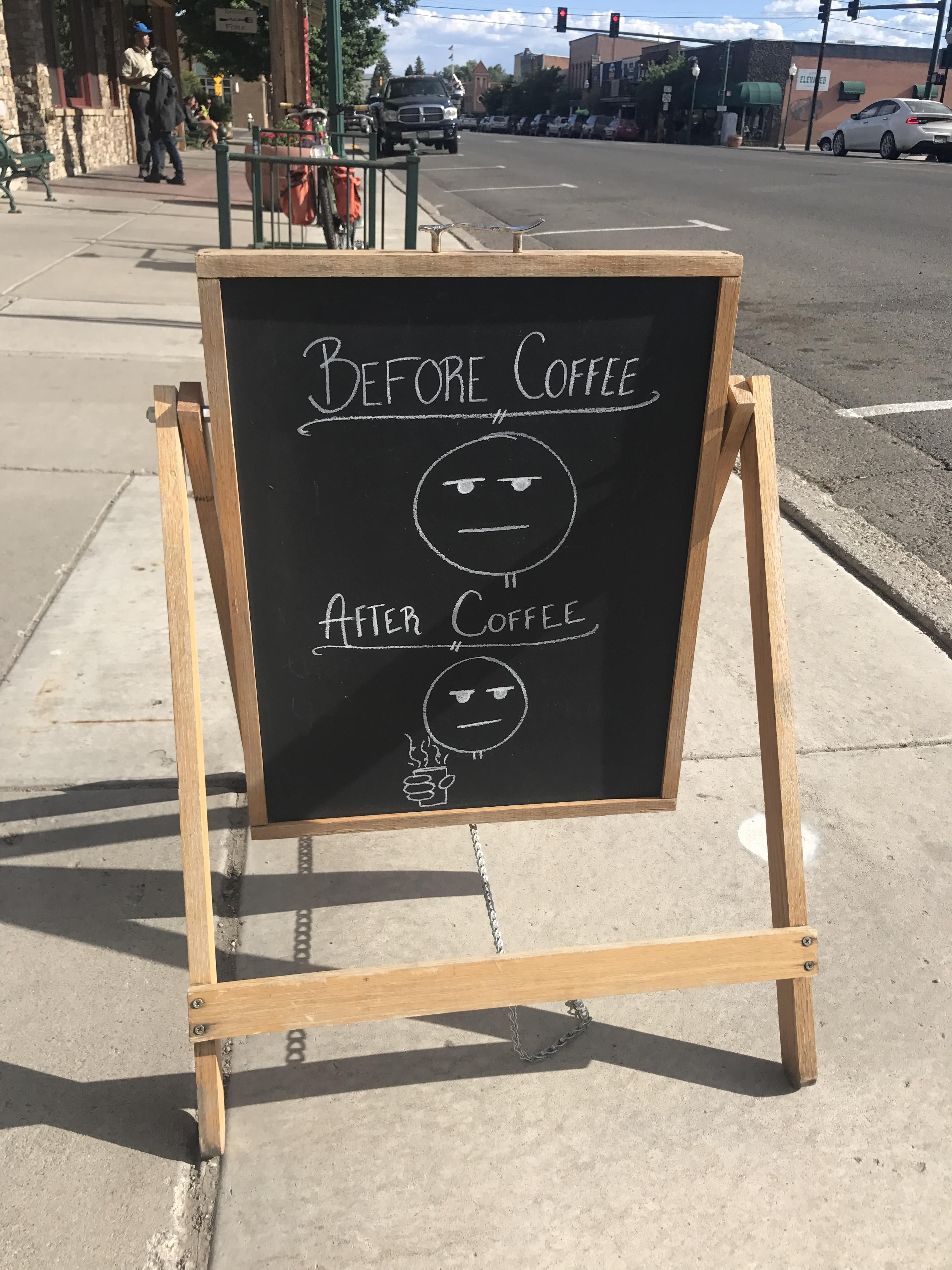 My coffee shop knows what's up