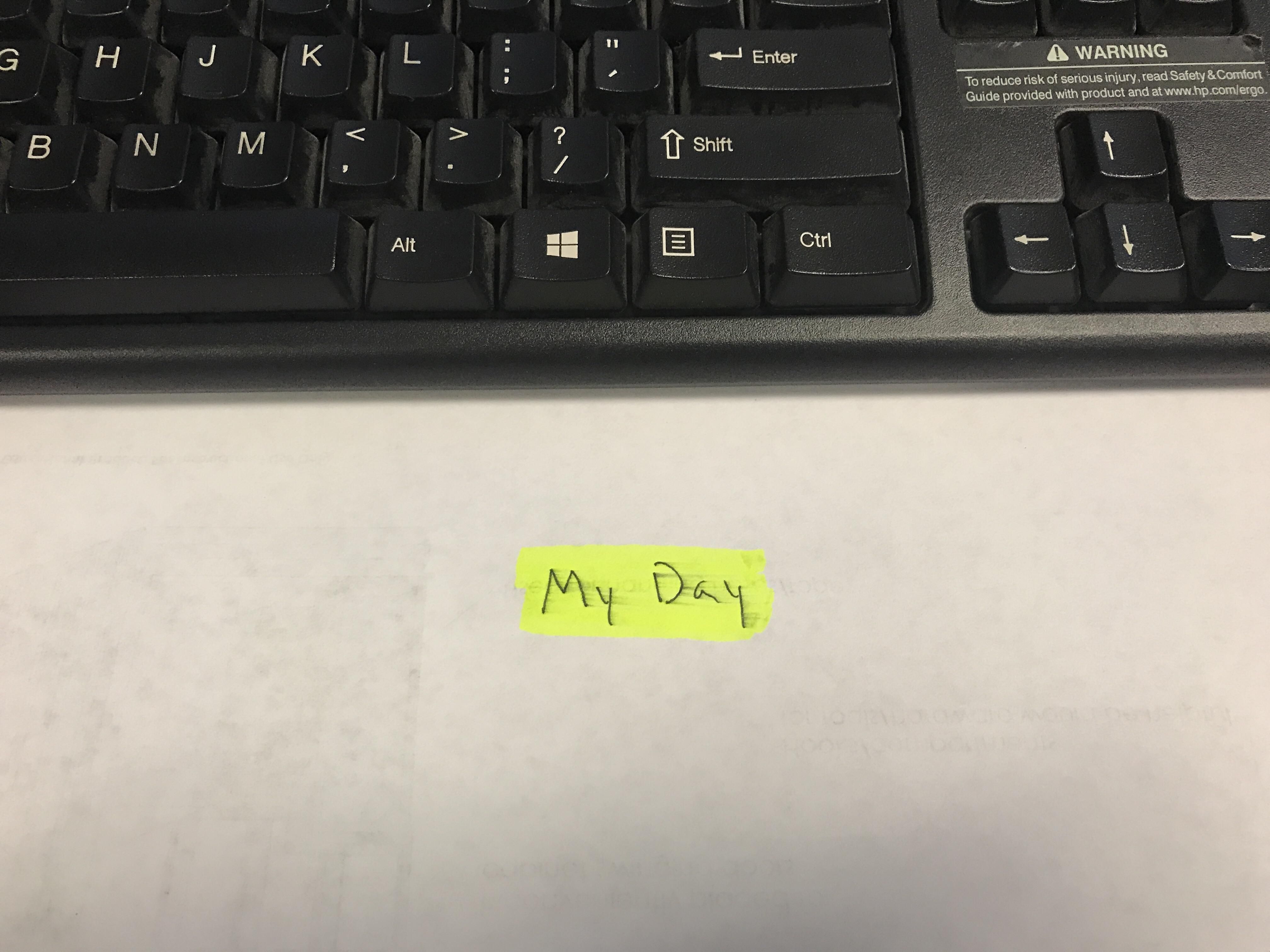 My boss told me she left something special on my desk, and that it would be the "highlight of my day"
