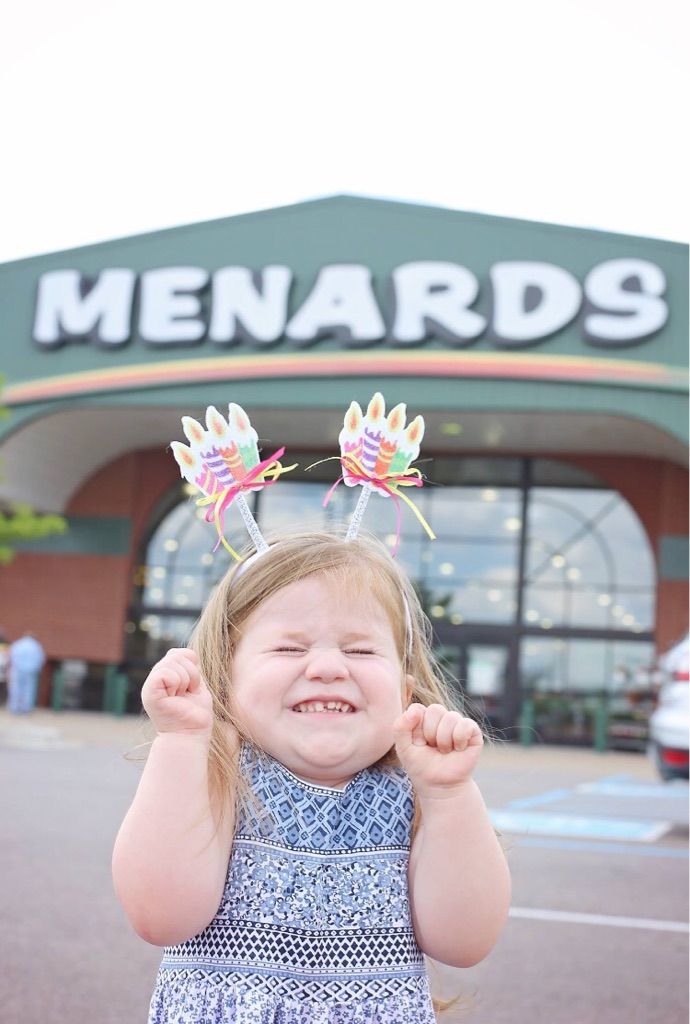 My niece got to go to Menards for her third birthday....she loves Menards.