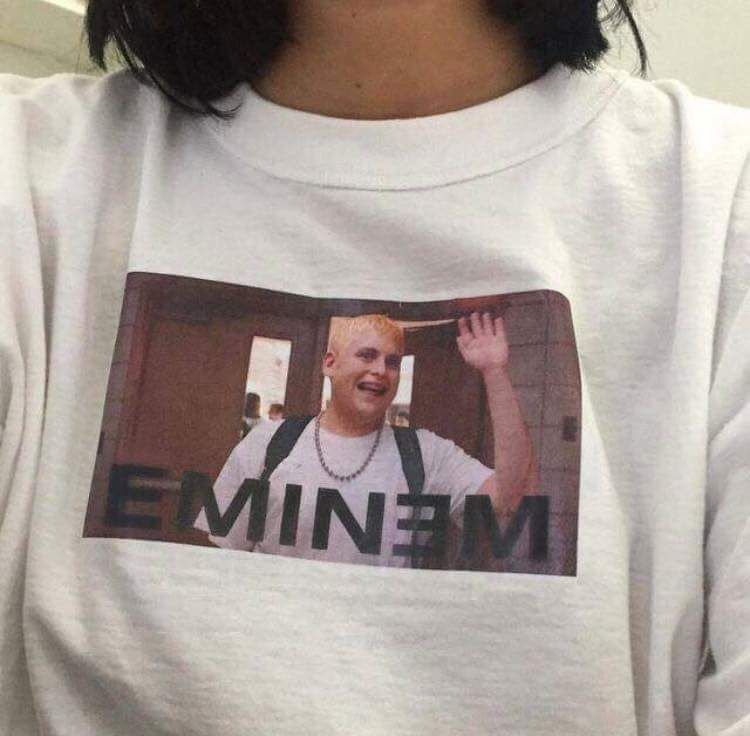 Do you guys like my Eminem shirt?