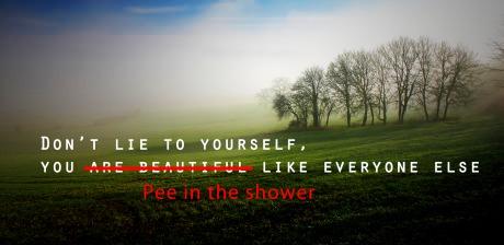 It says &quot;pee&quot;, not &quot;poop&quot;