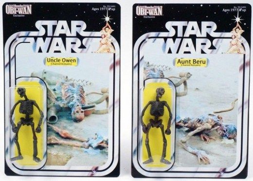 Star wars action figures are pretty brutal!