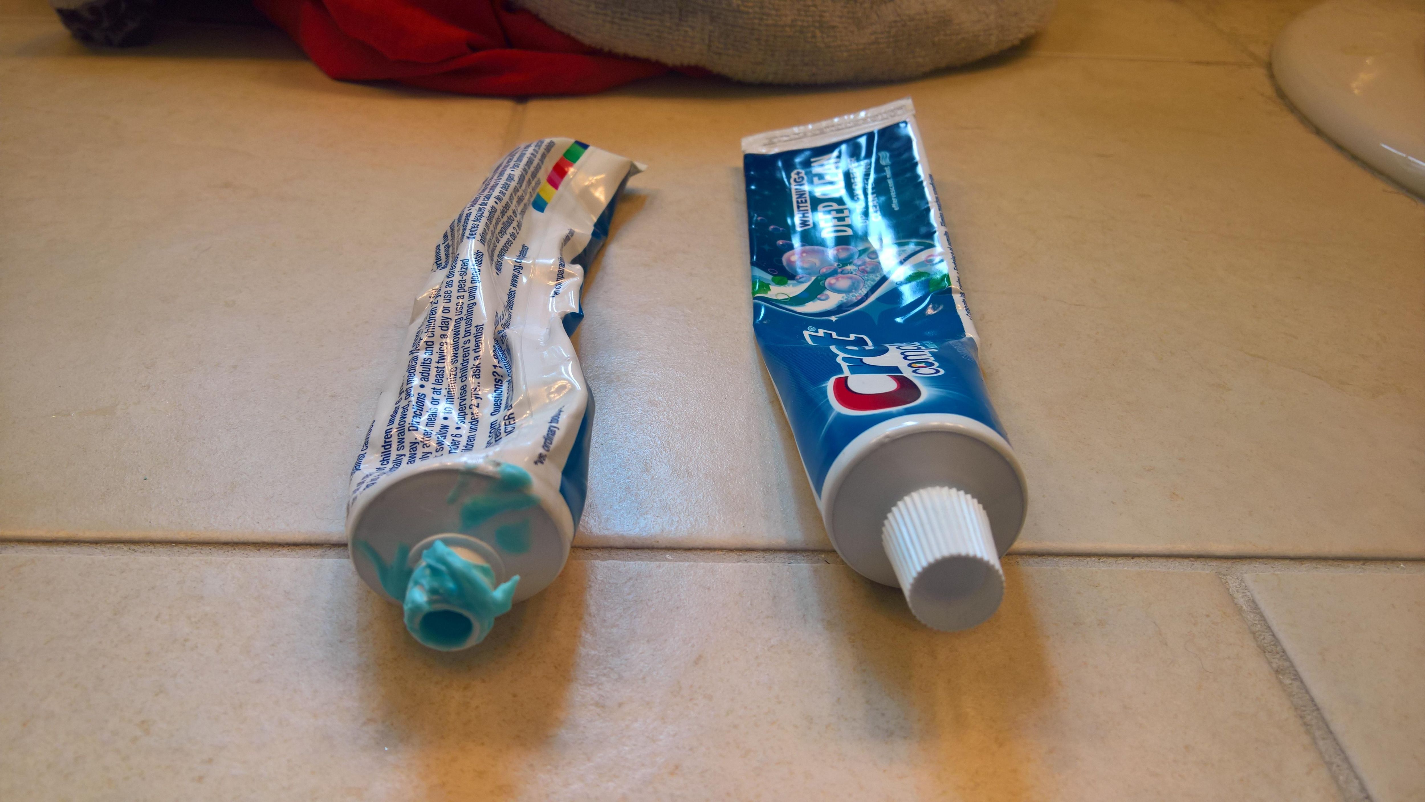 This is why my girlfriend and I use separate toothpaste tubes