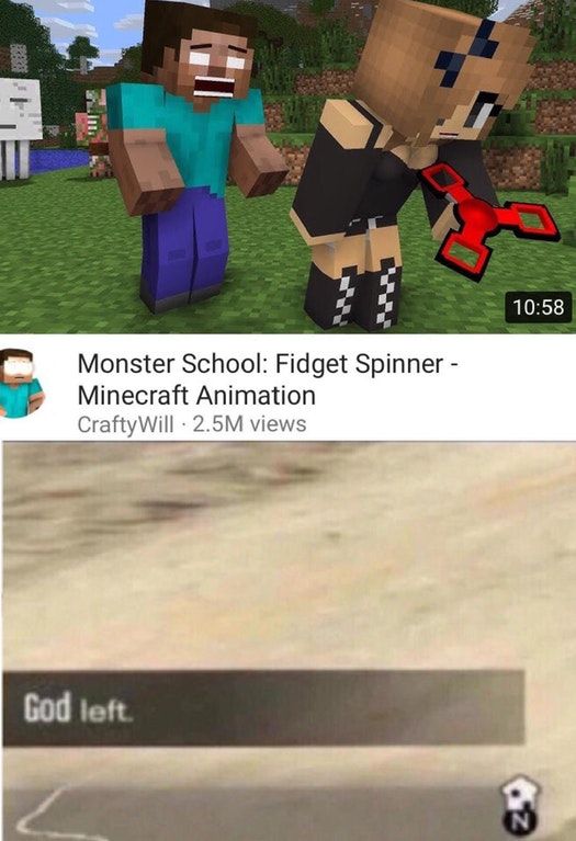 He always leaves us