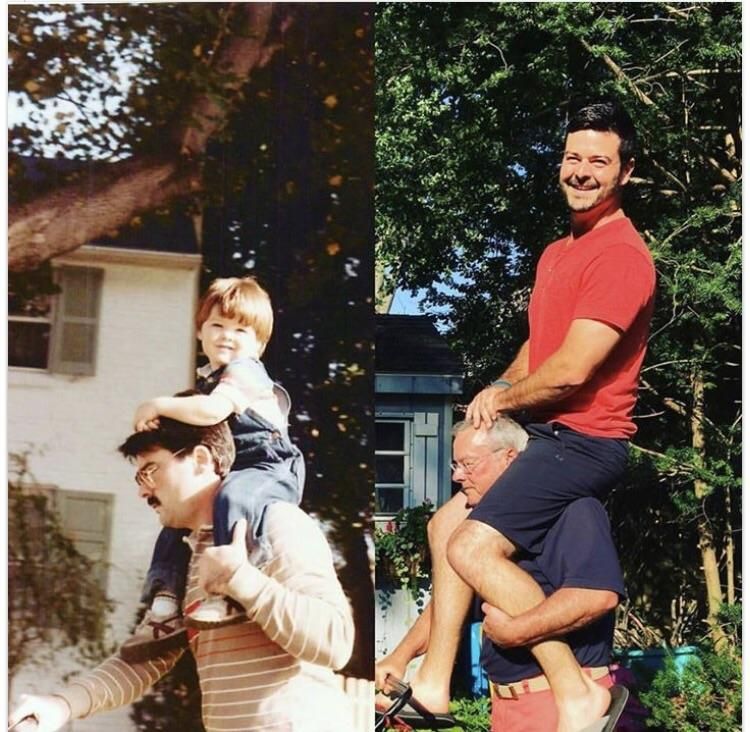 Father and Son Time. 30+ years apart.