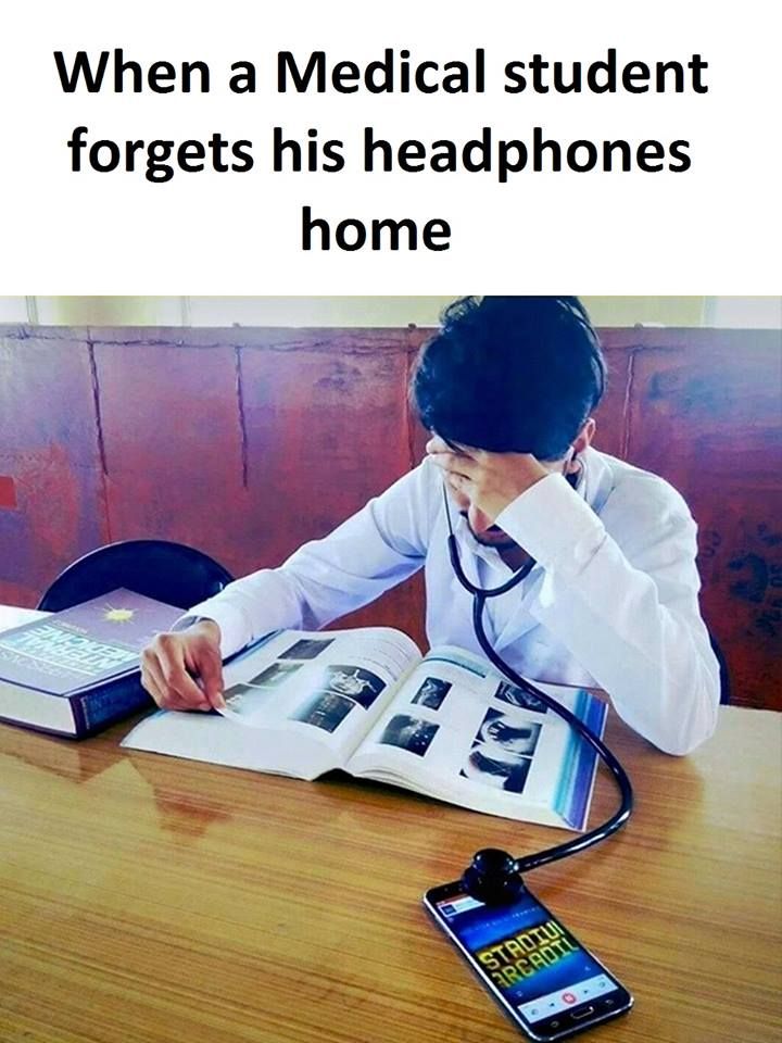 When A Medical Student Forget His Headphone