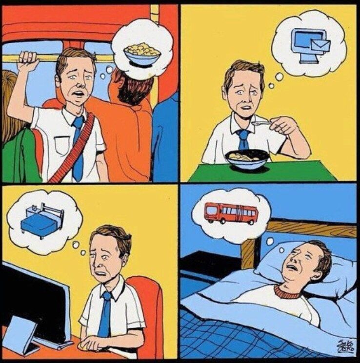 I miss the bus.