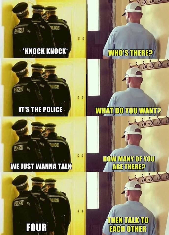 The best way to deal with the police...