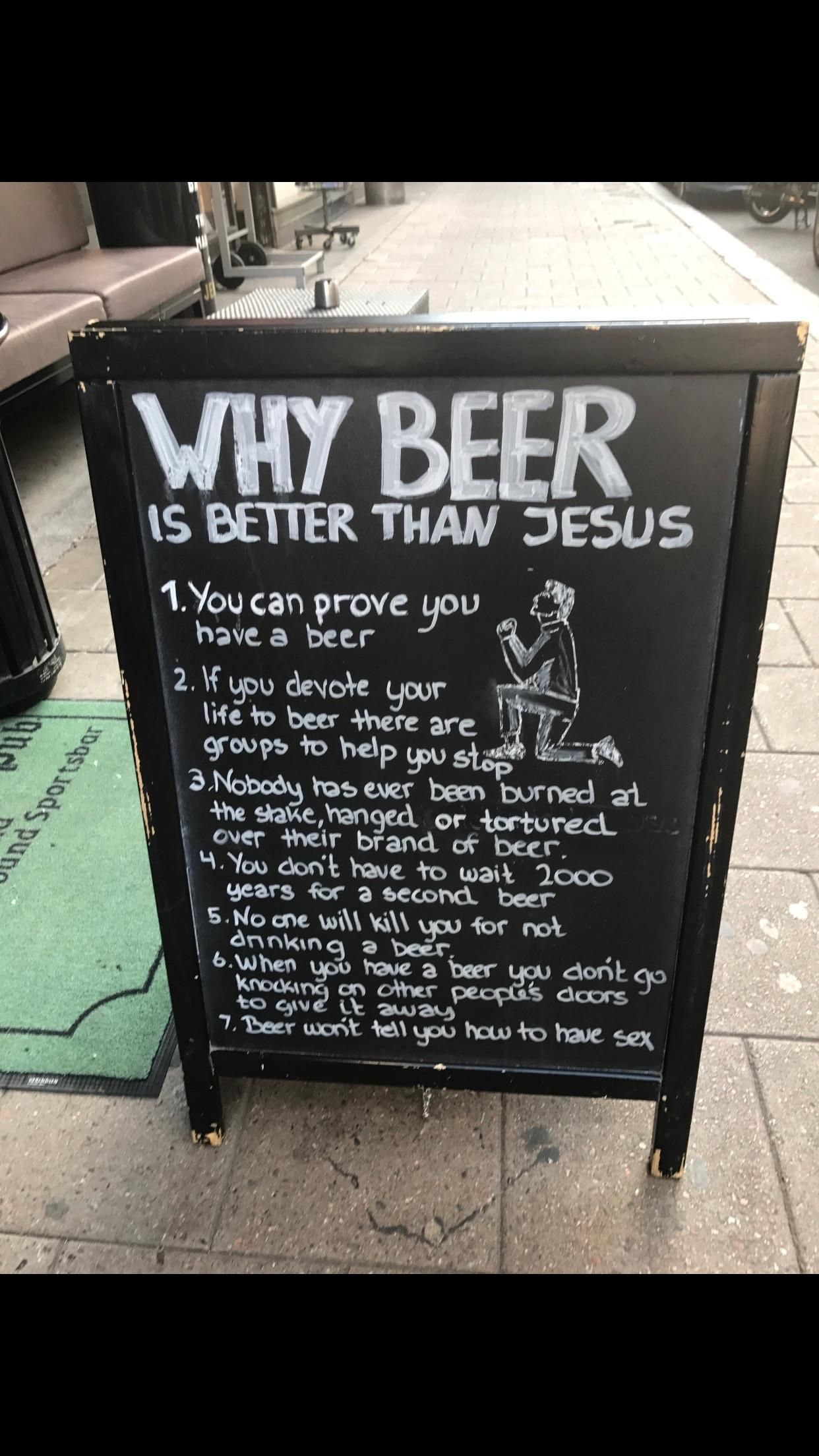 Why people in Oslo like beer more than Jesus!